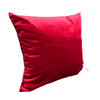 Coussin velours rubis