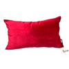 Coussin velours rubis